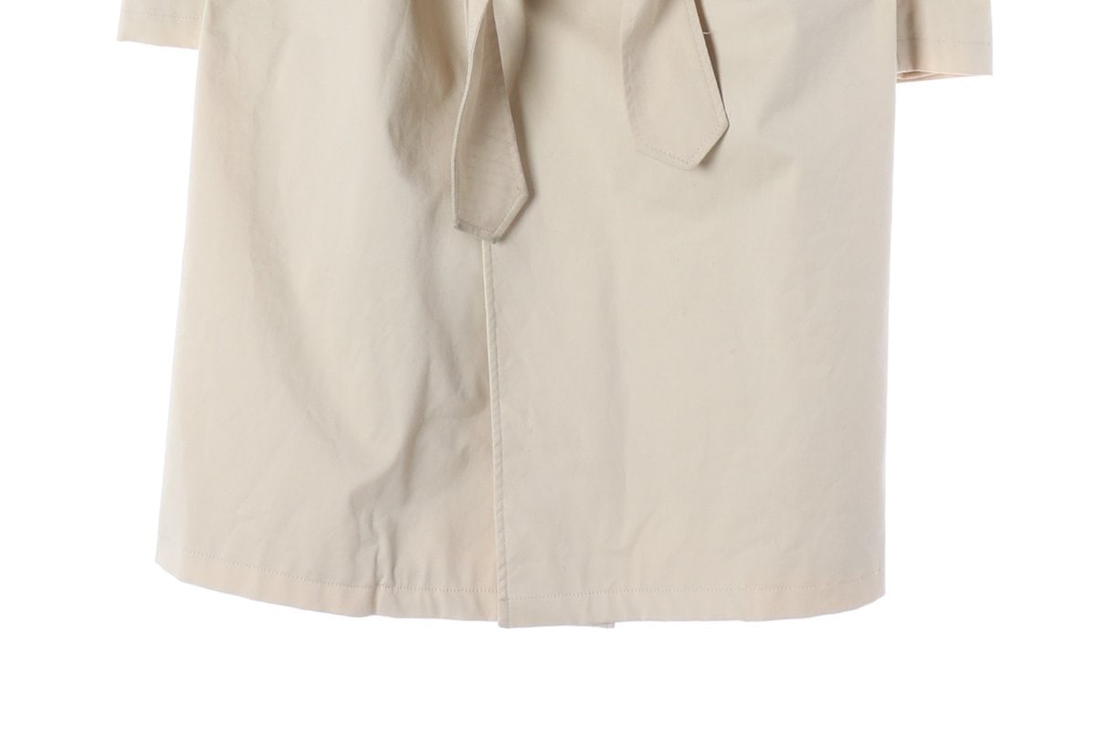 ZARA 자라 라이트베이지 그레이 배색 롱 트렌치코트 L 이미지 5