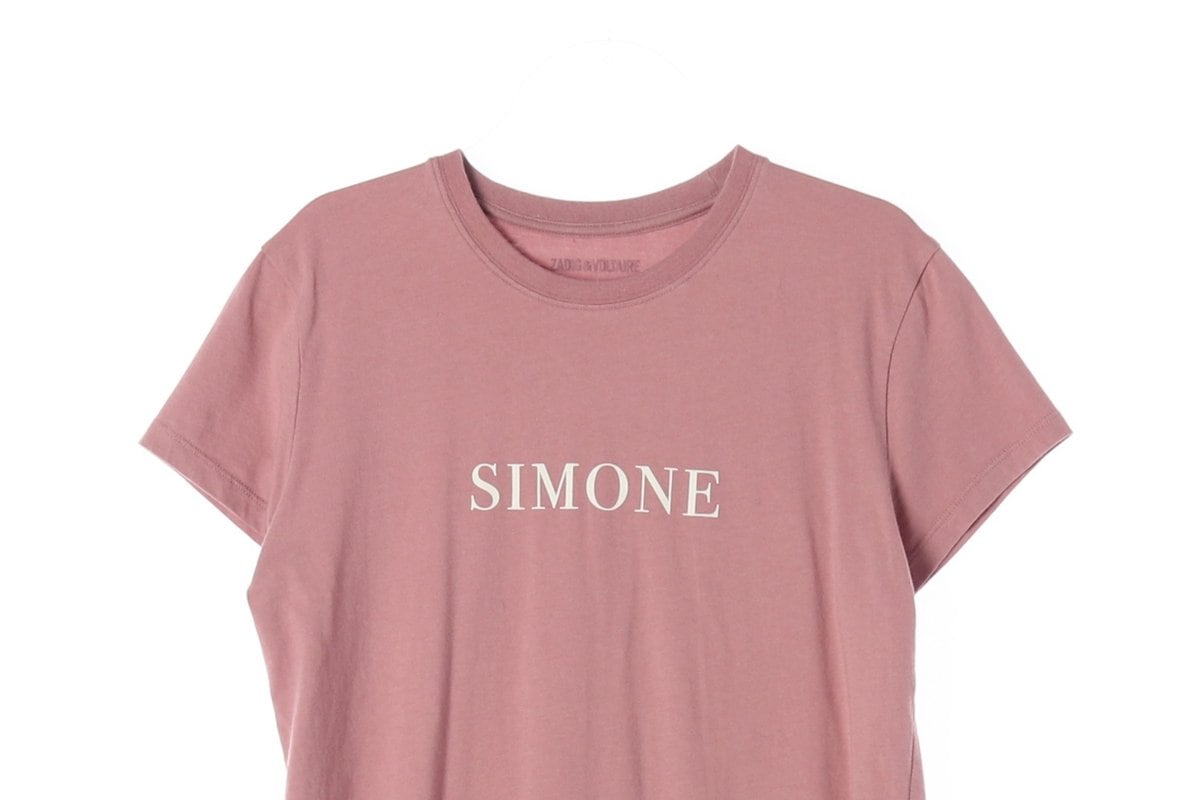 쟈딕앤볼테르 인기핑크 SIMONE 반팔 크루넥 티셔츠 XS 상세 이미지 3