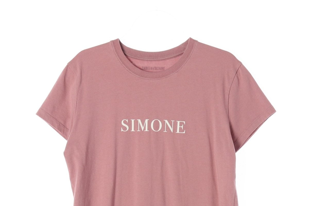 쟈딕앤볼테르 인기핑크 SIMONE 반팔 크루넥 티셔츠 XS 이미지 3