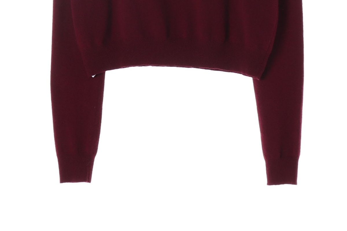 알렉산더맥퀸 버건디 맥큐 캐시미어 니트 스웨터 M 이미지 5