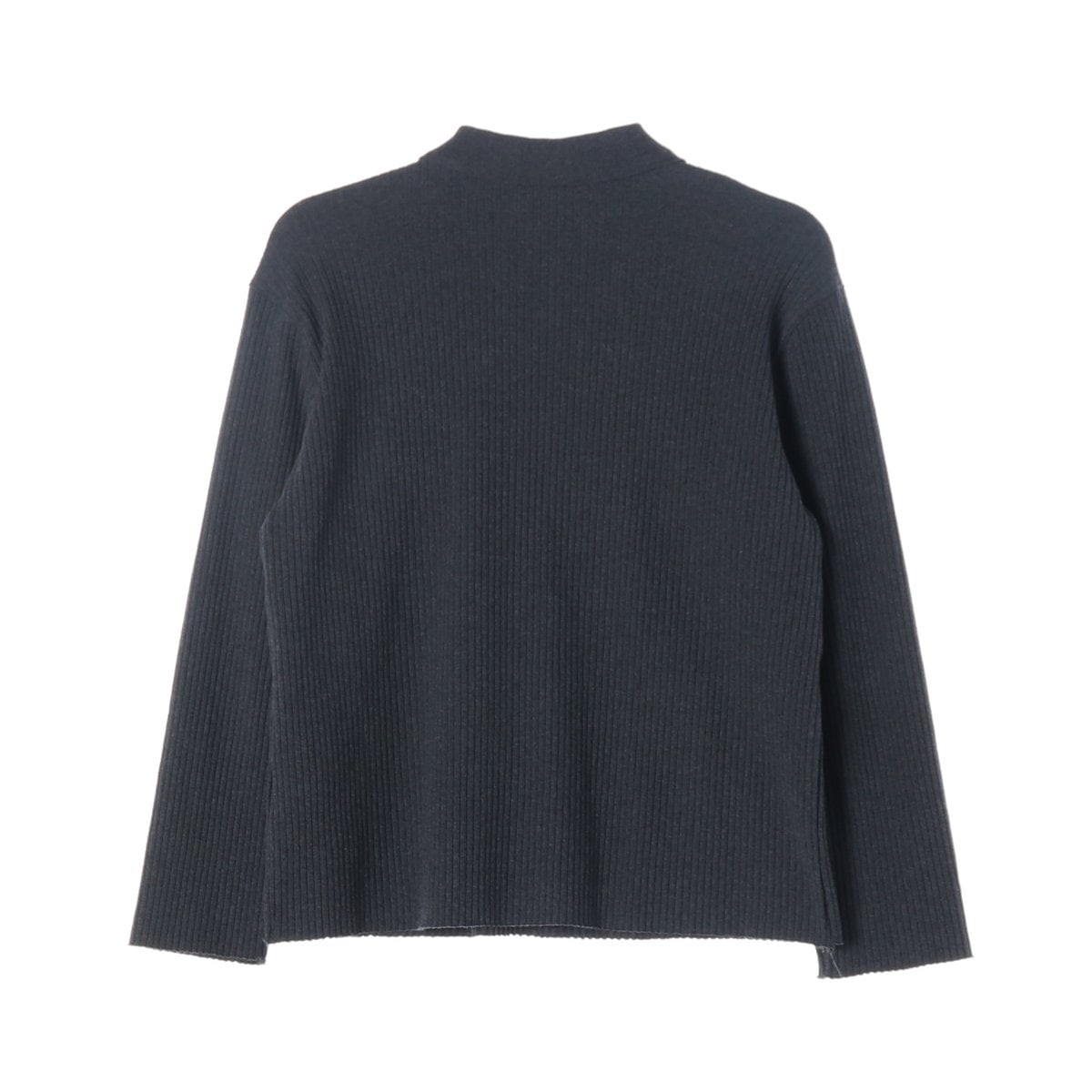 ZARA 자라 차콜 골지 긴팔 카라티 폴로 티셔츠 M 이미지 2