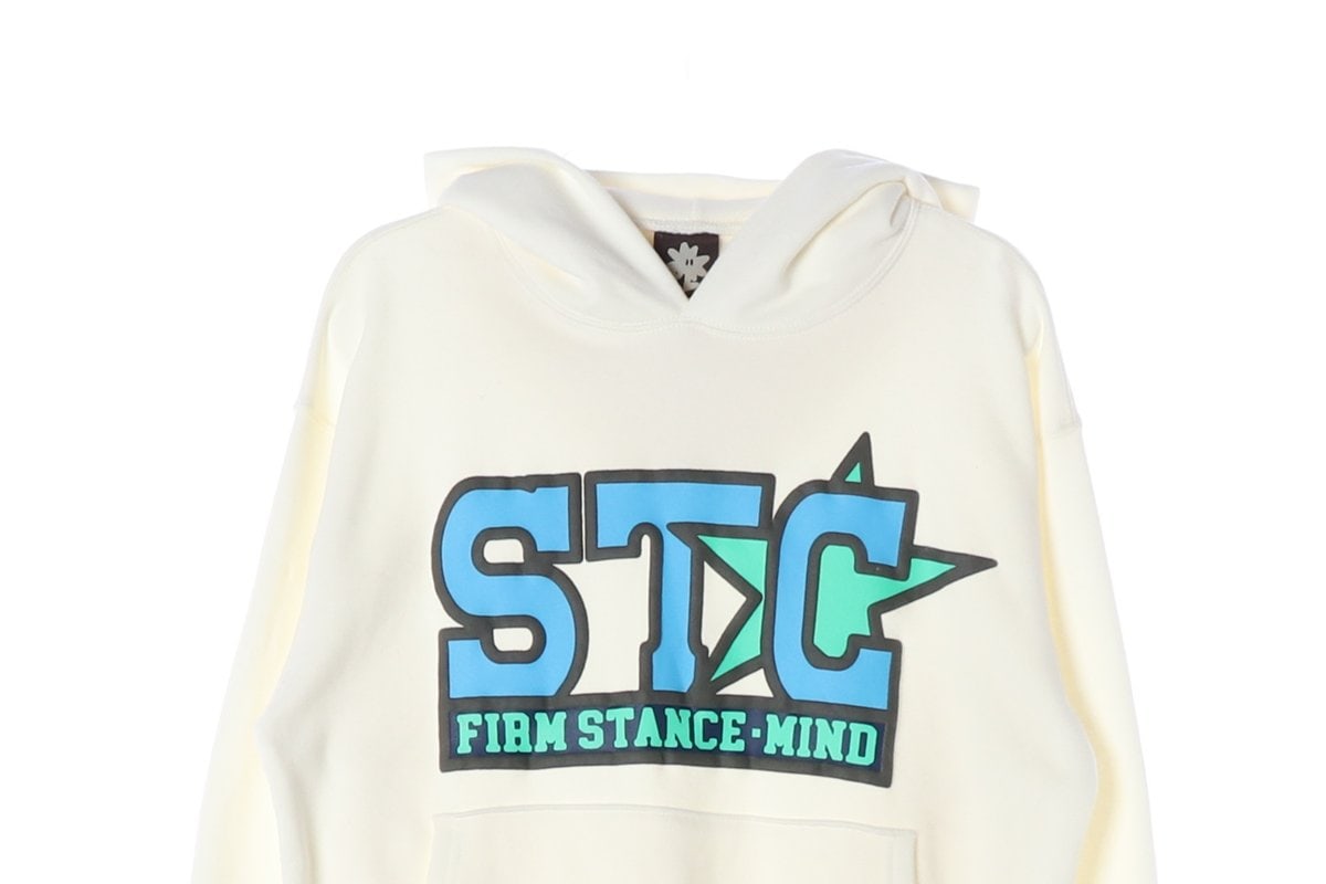 썬러브 아이보리 STC 프린팅 오버핏 후디  후드티 S  이미지 3