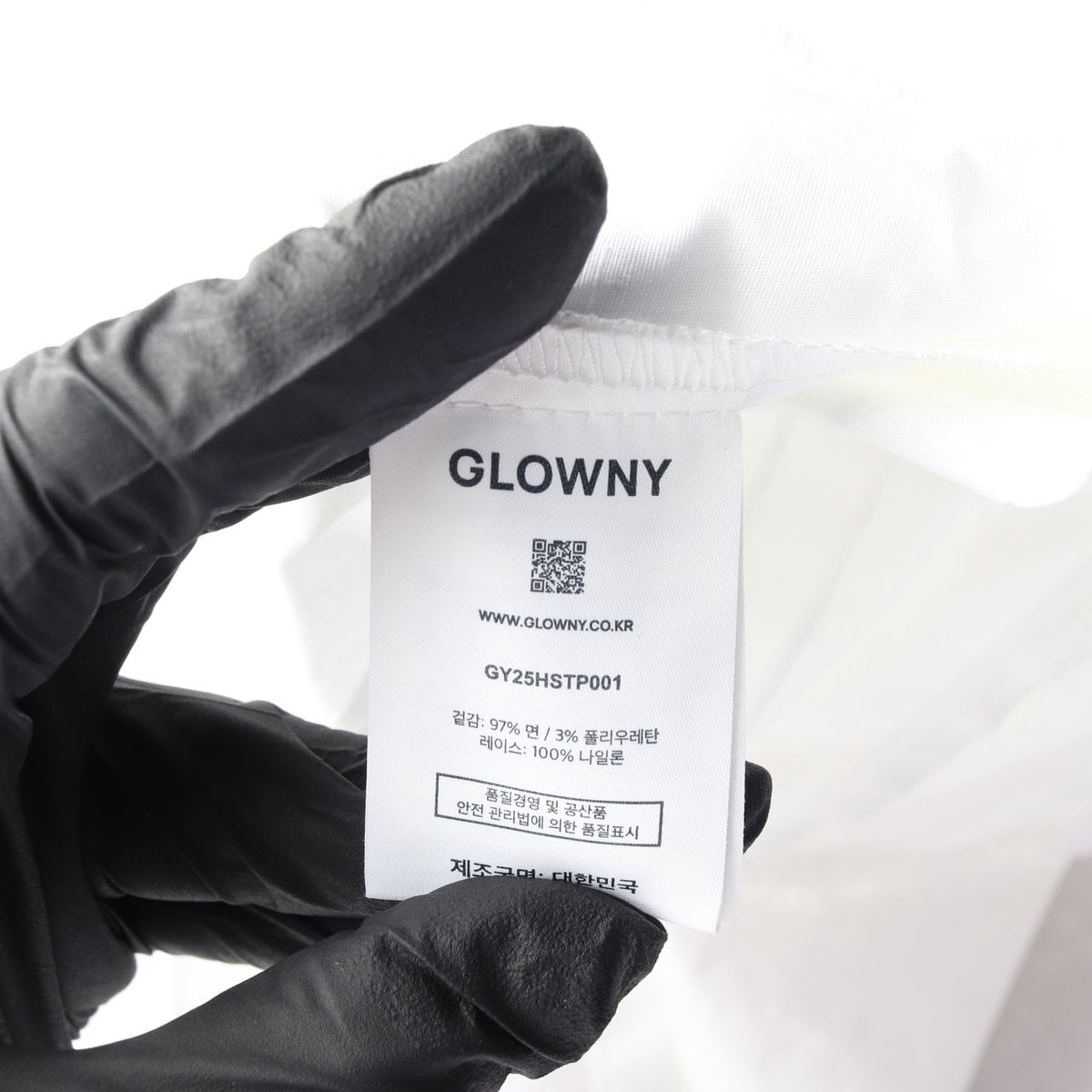 GLOWNY 글로니x시미헤이즈 25SS 화이트 슈가 퍼프 반팔 블라우스 M 상세 이미지 6