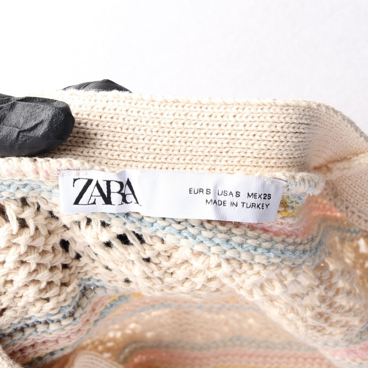 ZARA 자라 베이지 파스텔 브이넥 루즈핏 니트 가디건 S 상세 이미지 6