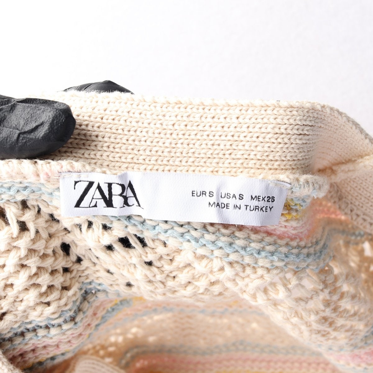 ZARA 자라 베이지 파스텔 브이넥 루즈핏 니트 가디건 S 이미지 6