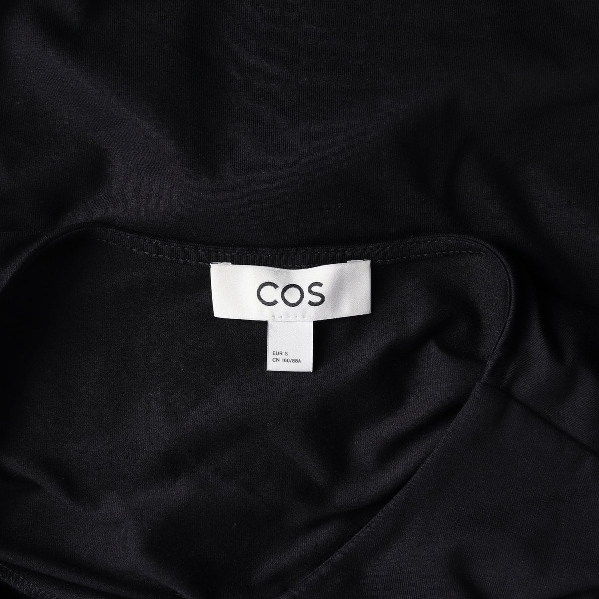 COS 코스 블랙 코튼 반팔 플레어 원피스 드레스 S 상세 이미지 6
