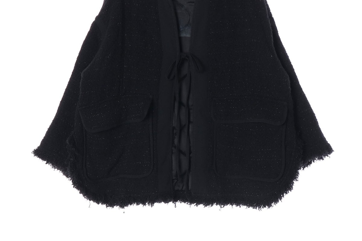 ZARA 자라 블랙 패디드 스트럭처 재킷 리미티드 에디션 상세 이미지 4