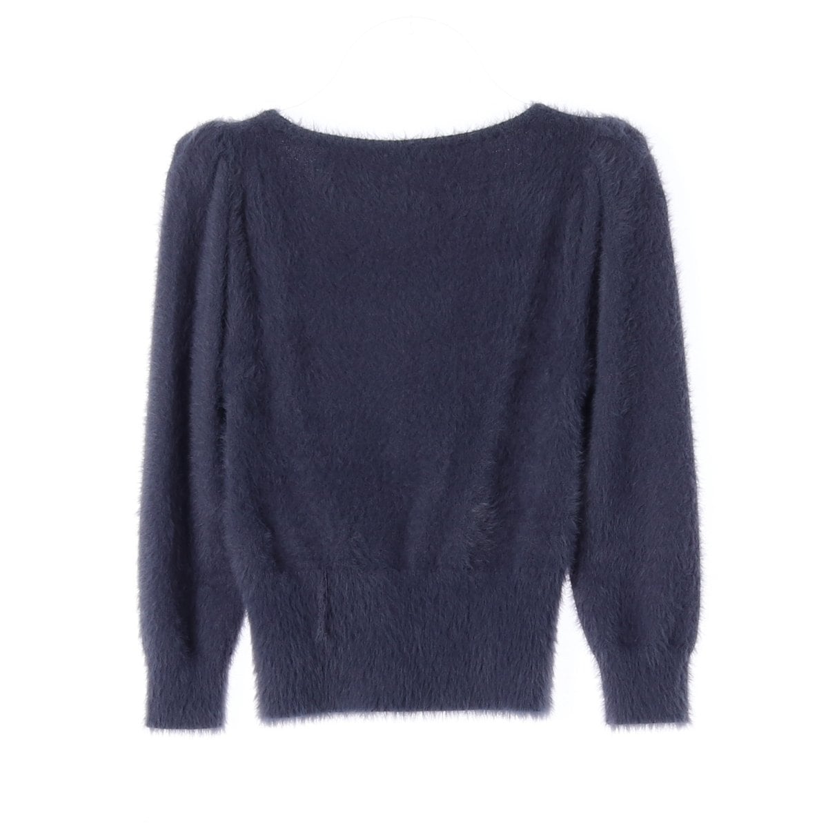 ZARA 자라 퍼플 플러피 헤어리 U넥 니트 스웨터 S 상세 이미지 2