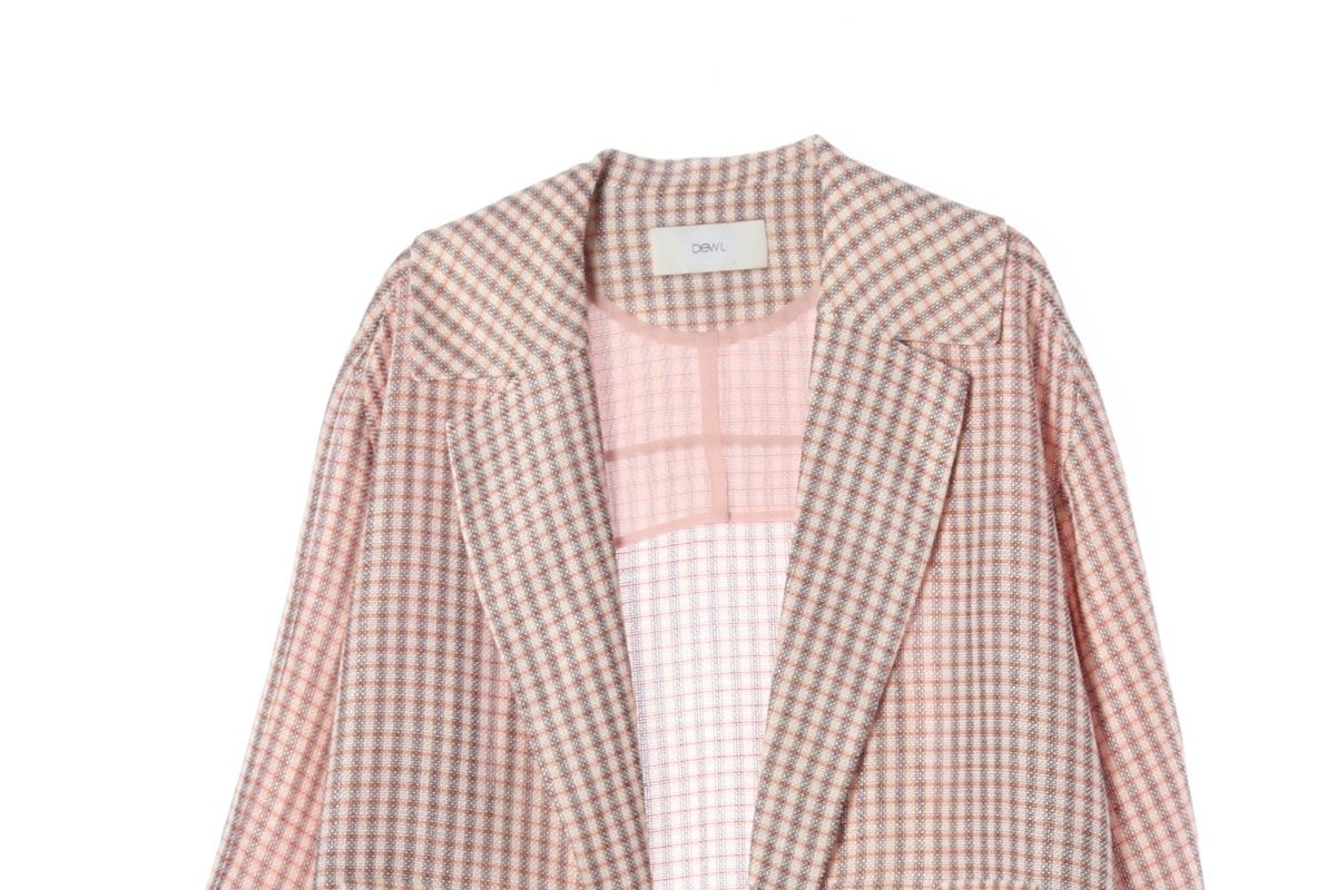 DEWL 듀엘 빅카라 오버핏 트위드 자켓 봄 재킷 S 이미지 3