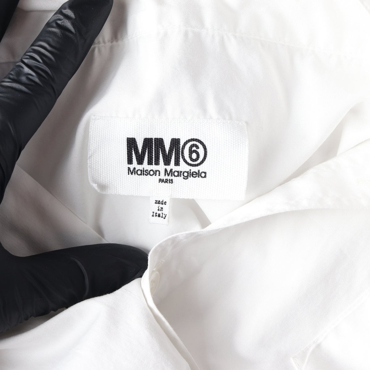 MM6 메종마르지엘라 화이트 칼라리스 포켓 데님 셔츠 상세 이미지 5