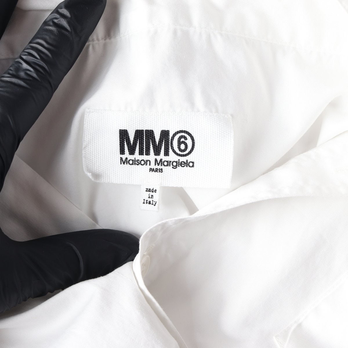MM6 메종마르지엘라 화이트 칼라리스 포켓 데님 셔츠 이미지 5