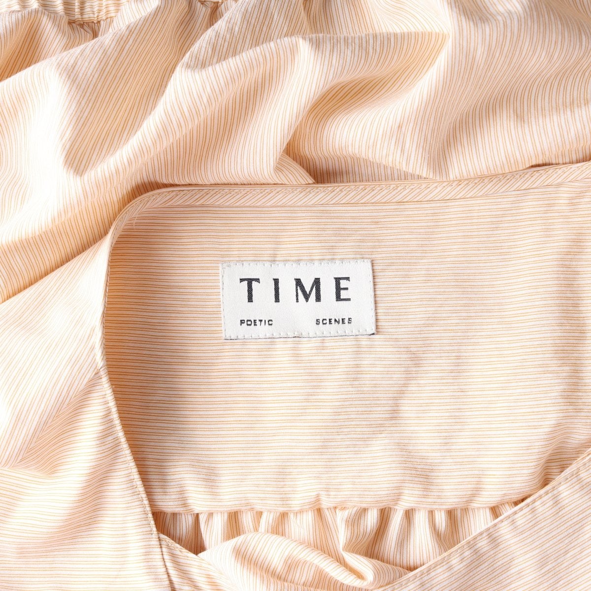 TIME 타임 22SS 스트라이프 더블 버튼 블라우스  이미지 5