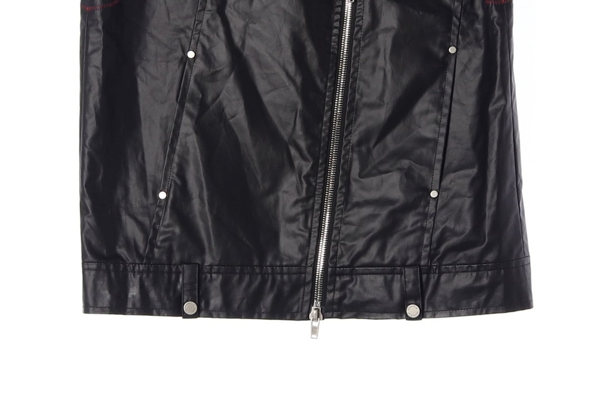 마뗑킴 22FW 블랙 로우 디테일 크롭 자켓 베스트 조끼 재킷  상세 이미지 5