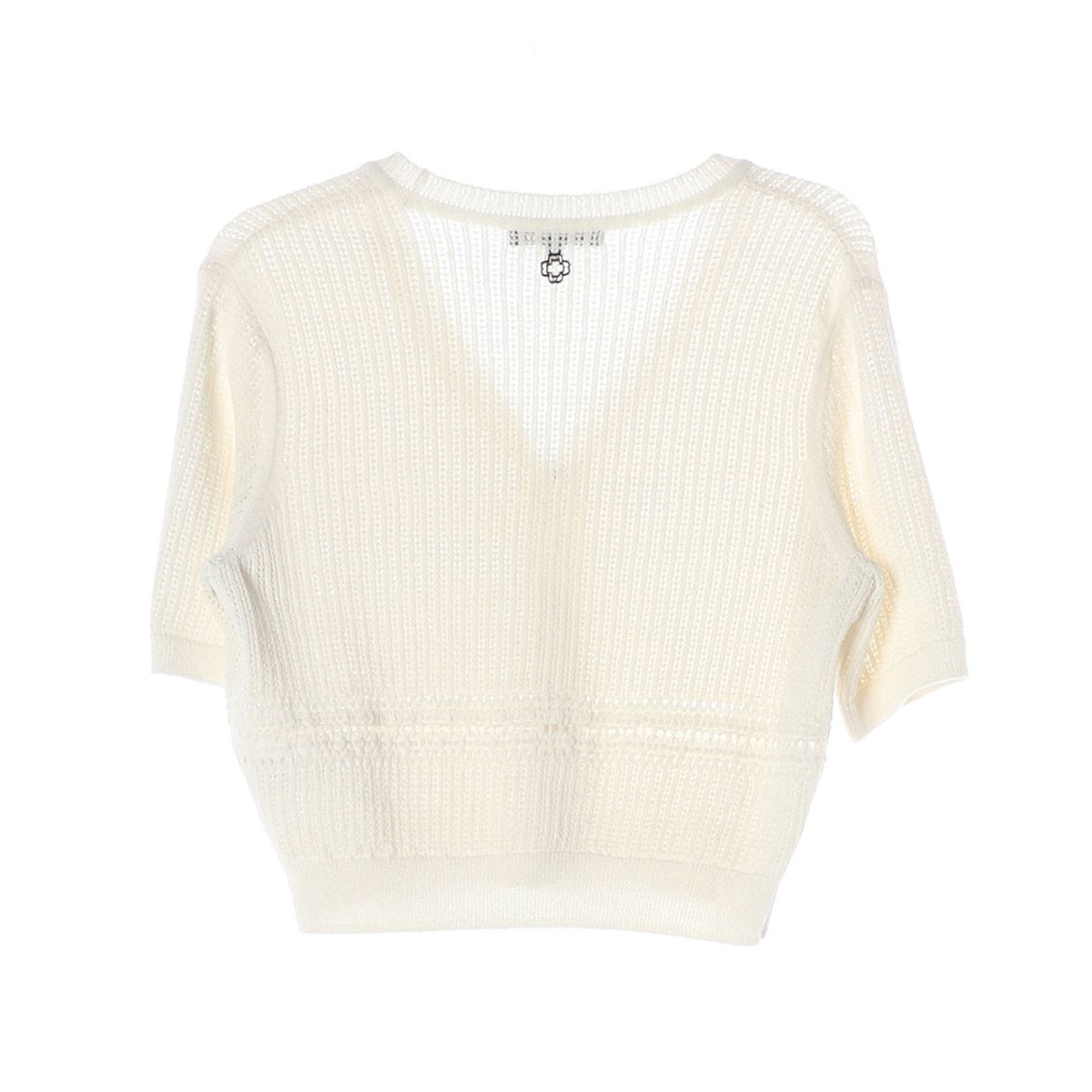 MAJE 마쥬 25SS 아이보리 브이넥 반팔 니트 가디건  이미지 2