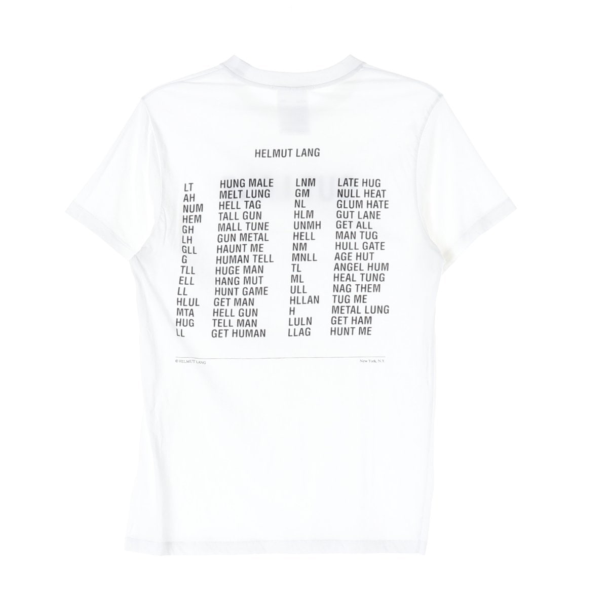 헬무트랭 SSENSE 화이트 Gut Lane 반팔 티셔츠 S 이미지 2