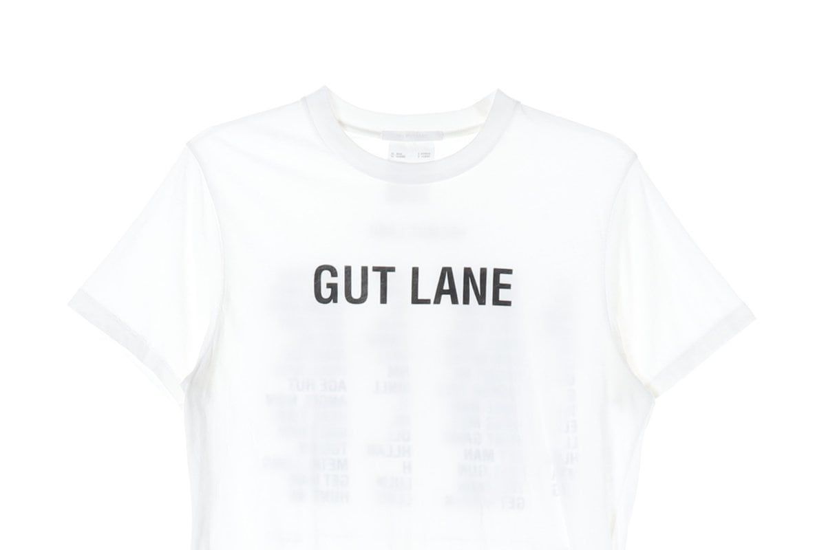 헬무트랭 SSENSE 화이트 Gut Lane 반팔 티셔츠 S 상세 이미지 3