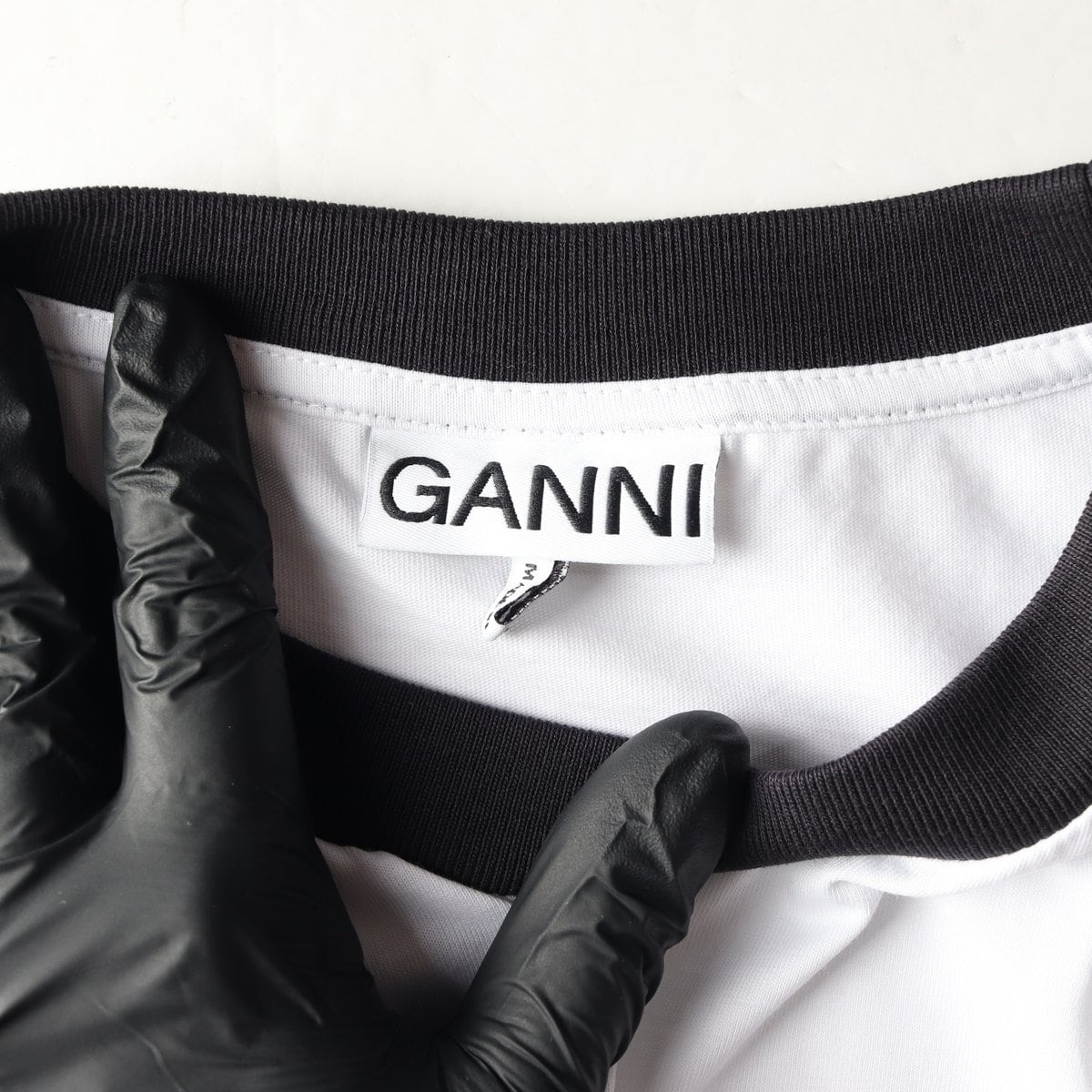GANNI 가니 24SS 베어 곰돌이 프린팅 져지 반팔 링거티 M 상세 이미지 5