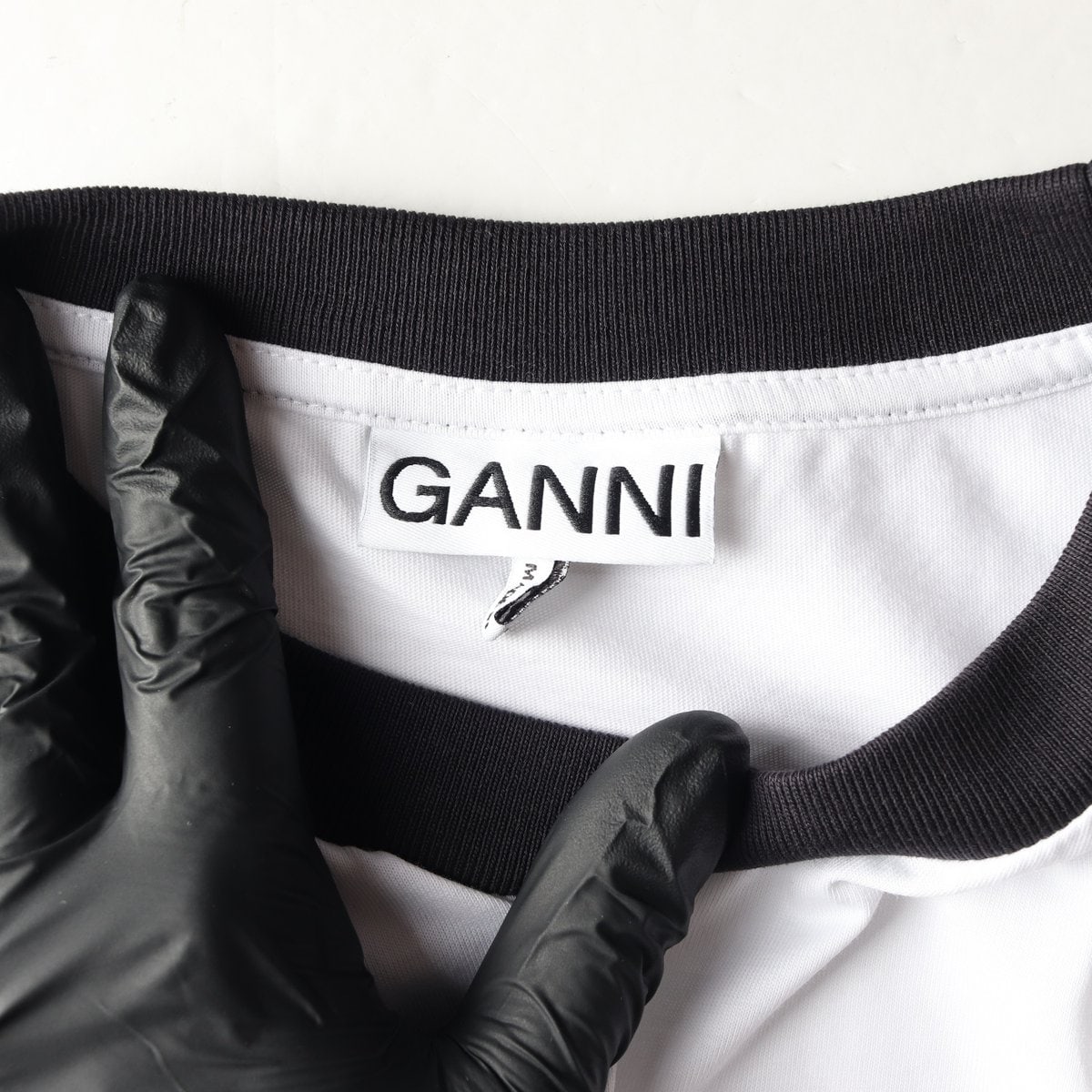 GANNI 가니 24SS 베어 곰돌이 프린팅 져지 반팔 링거티 M 이미지 5