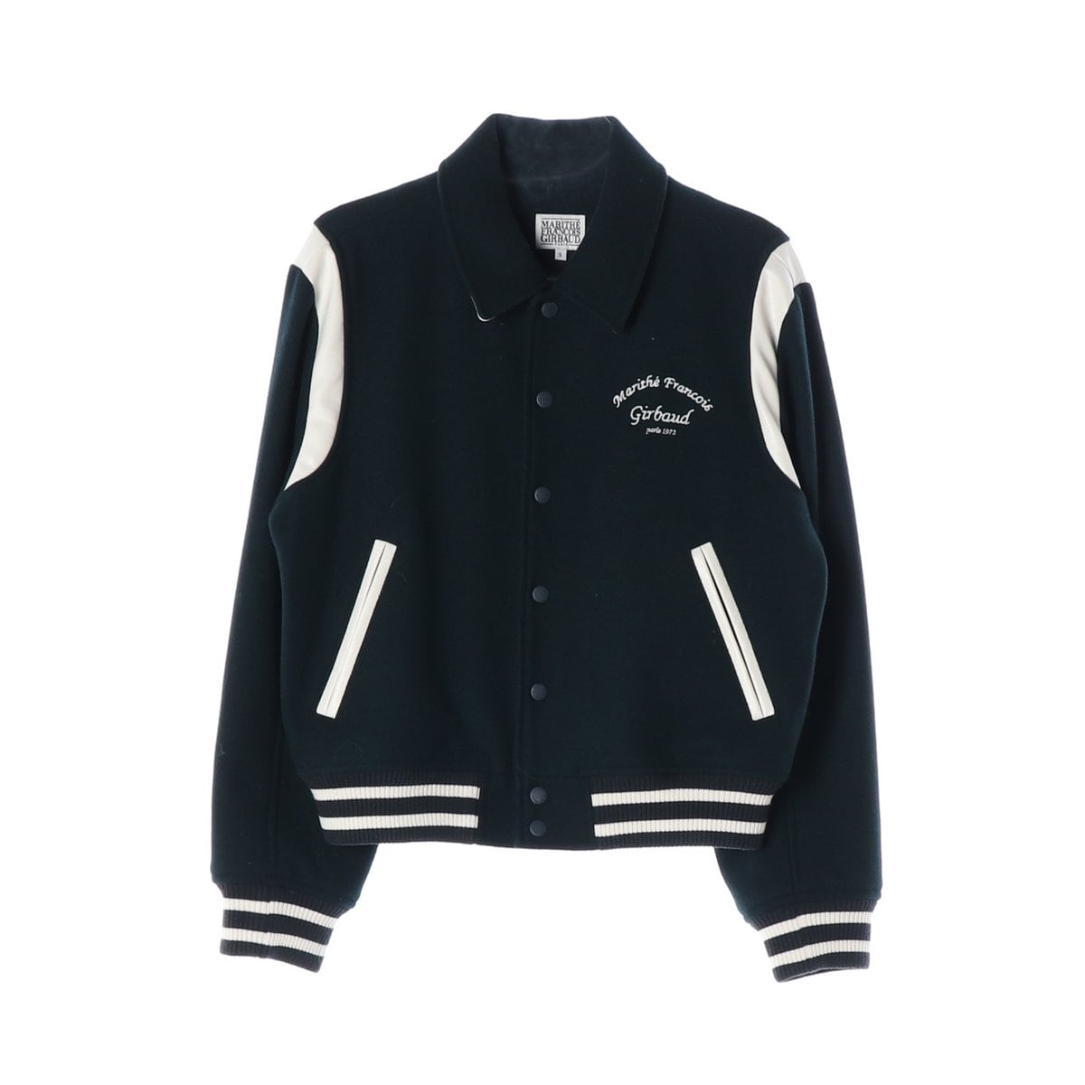마리떼 프랑소와 저버 23FW 다크그린 울90% 바시티 재킷 자켓 야구점퍼 상세 이미지 1