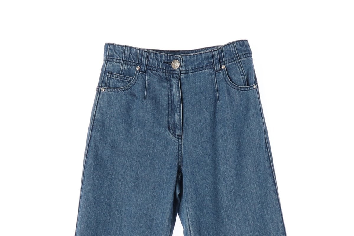 MINE 마인 23FW 중청 와이드 스트레이트 데님 청바지  이미지 3