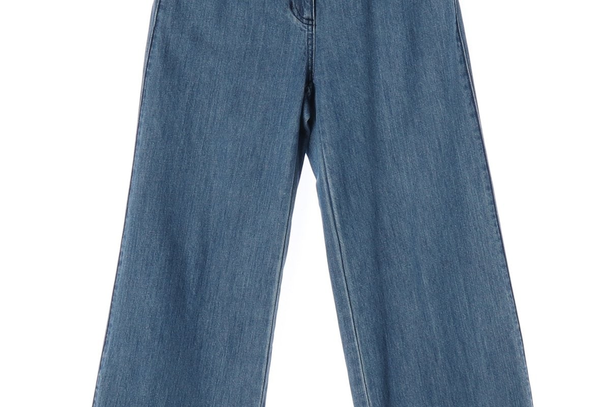 MINE 마인 23FW 중청 와이드 스트레이트 데님 청바지  이미지 4