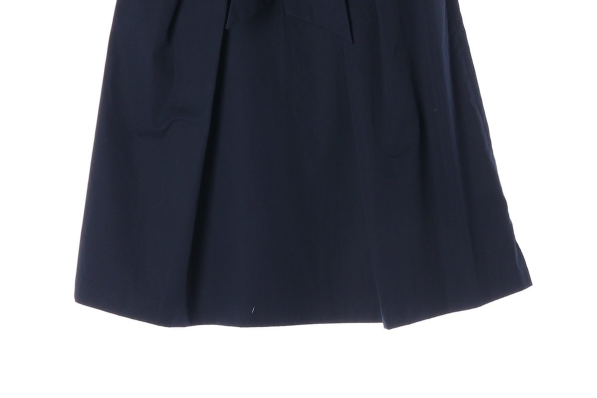 ZARA 자라 네이비 리본 타이 A라인 스커트 치마 이미지 4
