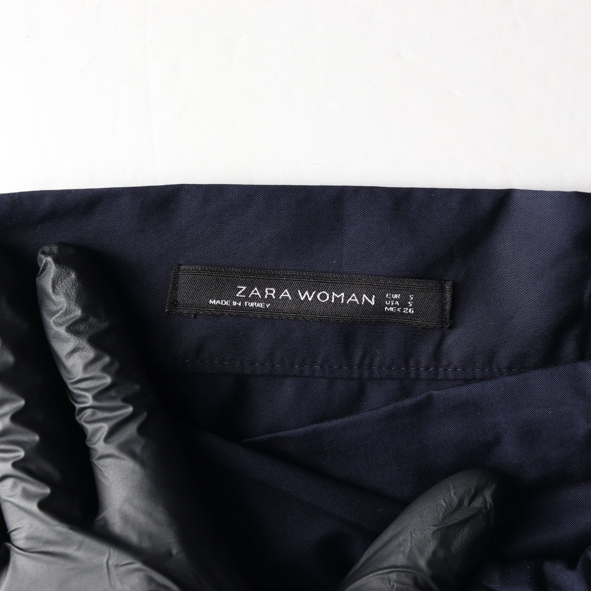 ZARA 자라 네이비 리본 타이 A라인 스커트 치마 이미지 5