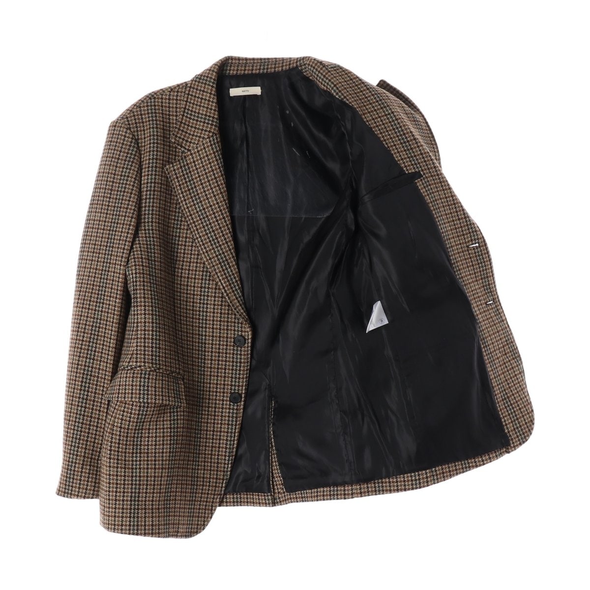 렉토 21FW 70S 도그투스 체크 울 자켓 재킷 블레이저 M 이미지 2