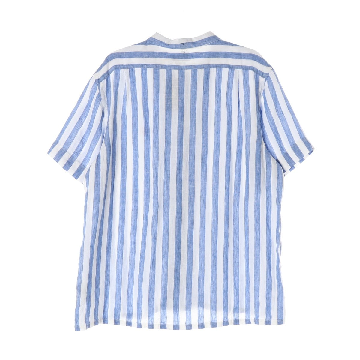 (새상품)폴로 랄프 로렌 25SS 린넨100% 블루 스트라이프 반팔 셔츠 XL 이미지 2