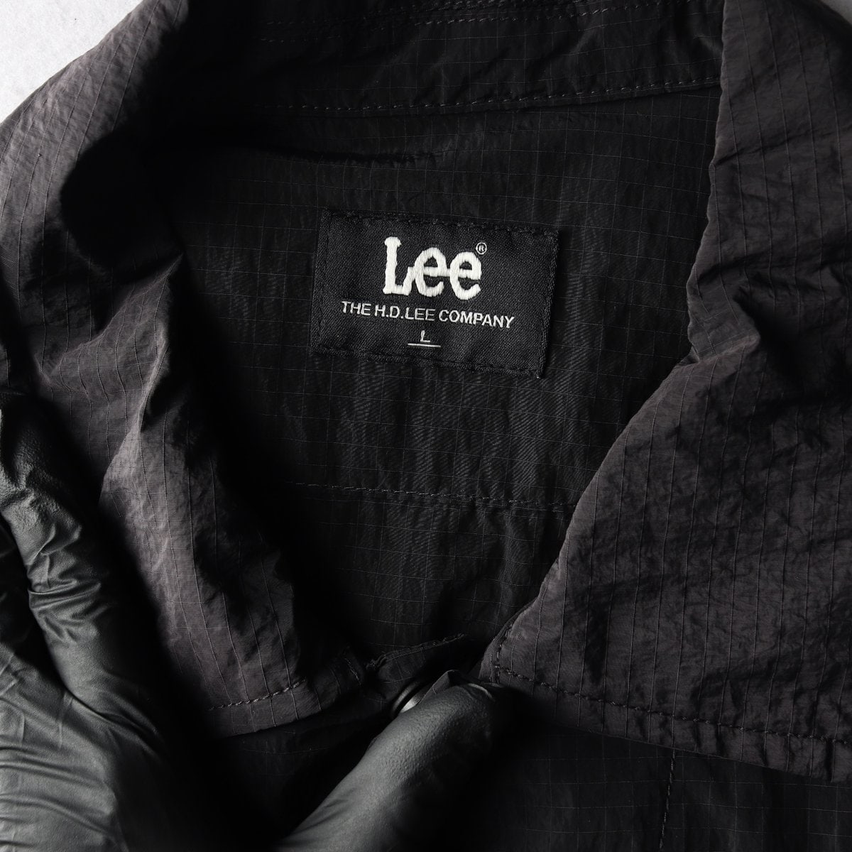 LEE 리 24SS 블랙 투 포켓 나일론 반팔 셔츠 L 이미지 5