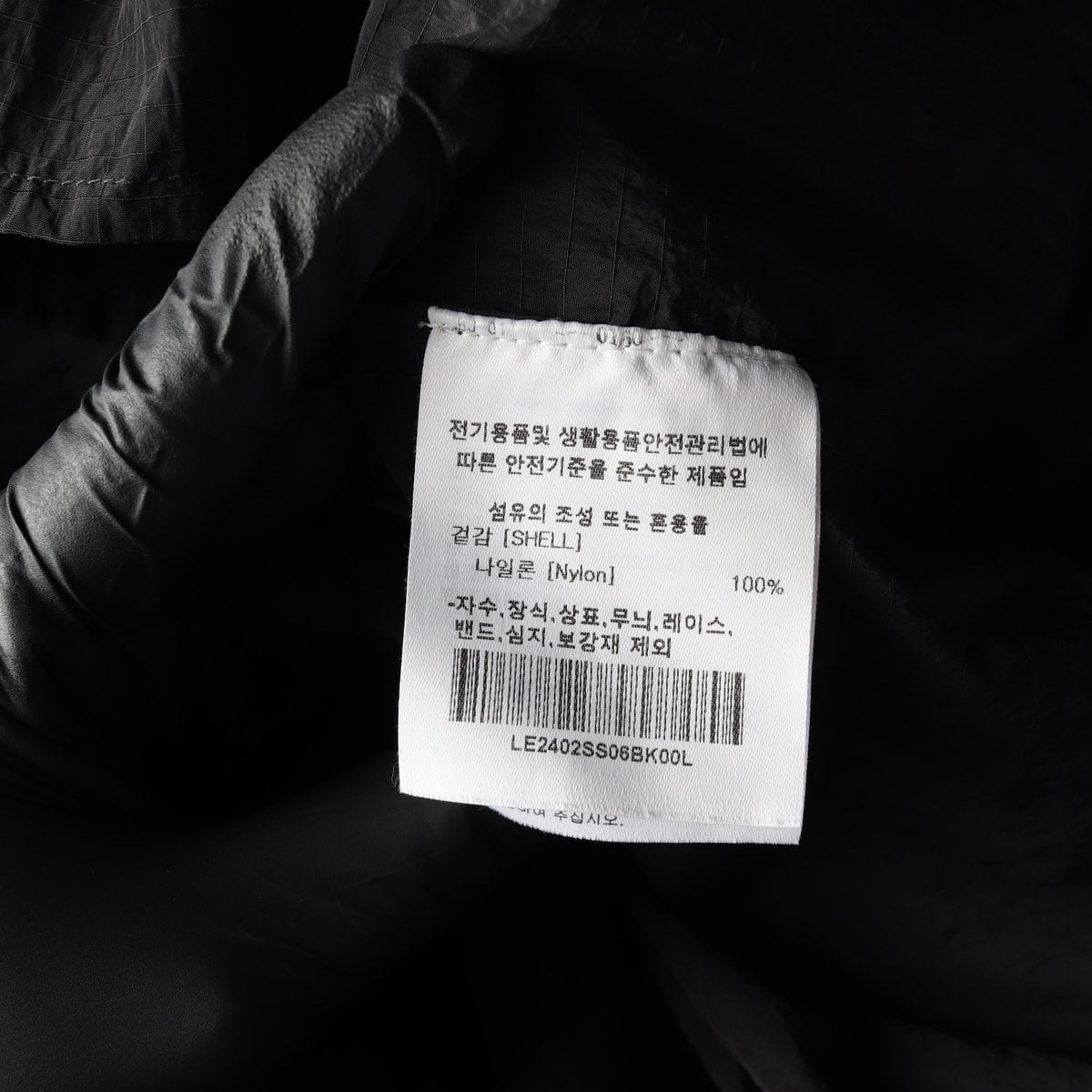LEE 리 24SS 블랙 투 포켓 나일론 반팔 셔츠 L 상세 이미지 6