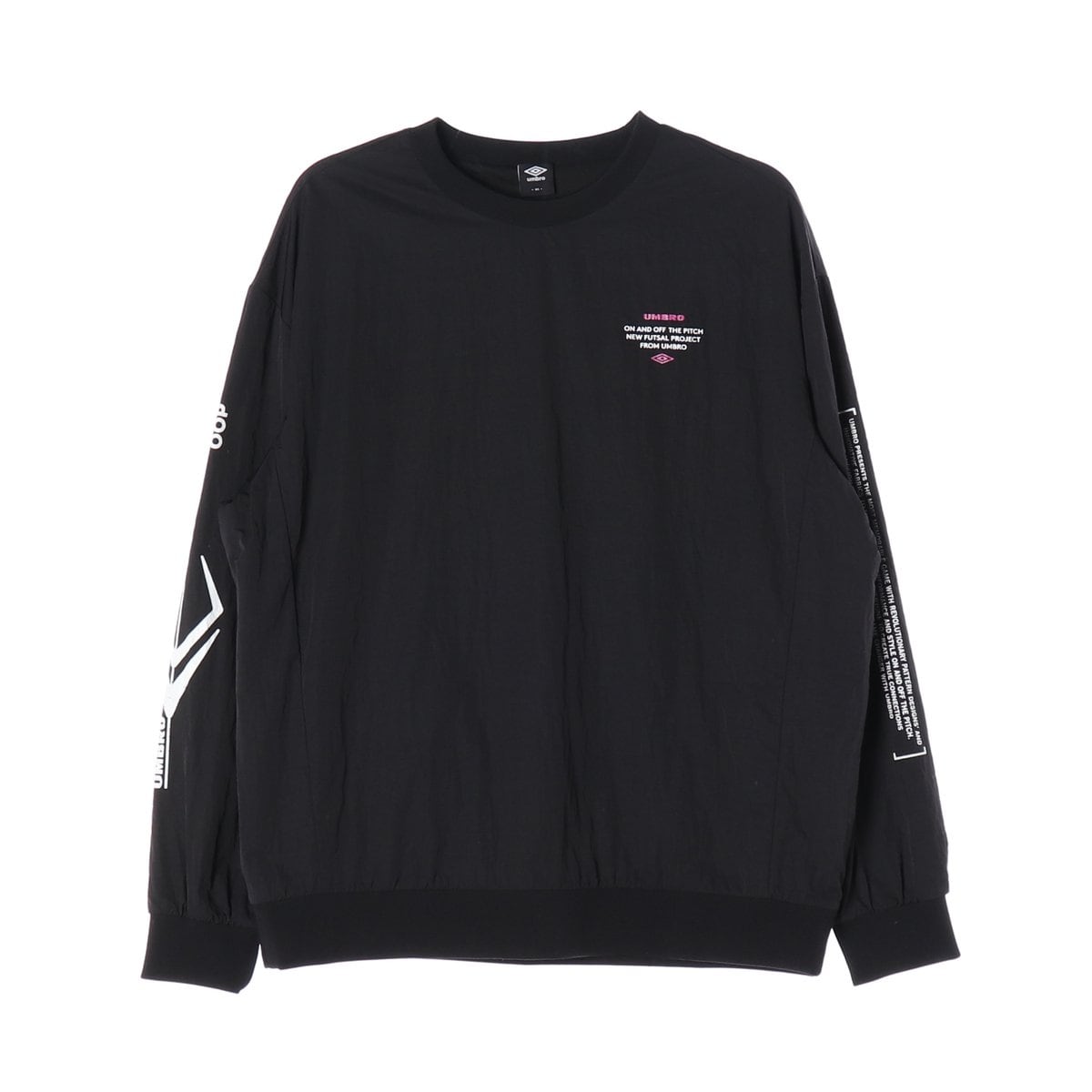 엄브로 ON AND OFF THE PITCH 나일론 맨투맨 블랙 XL 상세 이미지 1