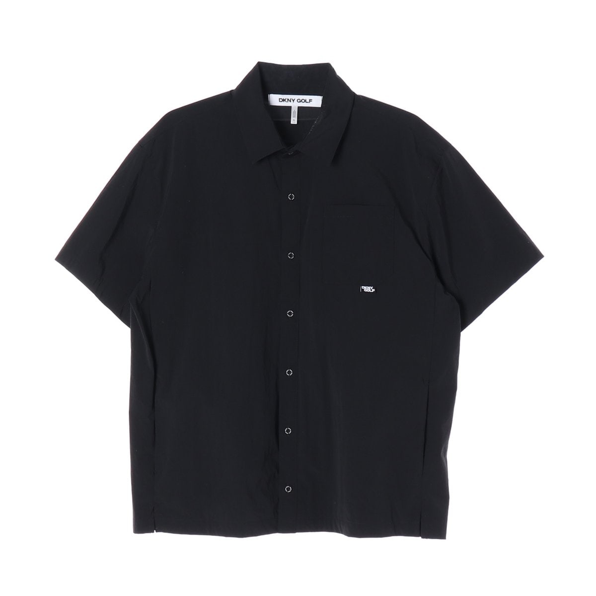 DKNY 디케이앤와이 골프 25SS 우븐 반팔 셔츠 블랙 XL 이미지 1
