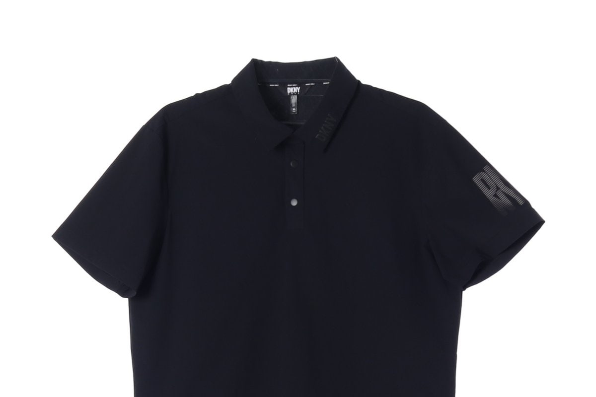 DKNY 디케이앤와이 골프 22SS 반팔 카라 티셔츠 로고 블랙 XL 이미지 3