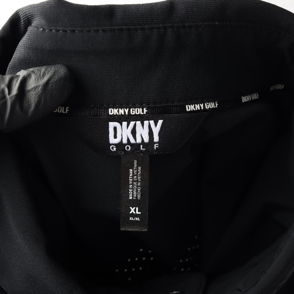 DKNY 디케이앤와이 골프 22SS 반팔 카라 티셔츠 로고 블랙 XL 상세 이미지 5