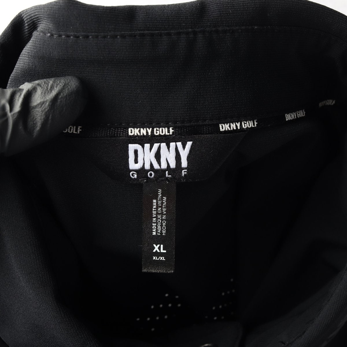 DKNY 디케이앤와이 골프 22SS 반팔 카라 티셔츠 로고 블랙 XL 이미지 5