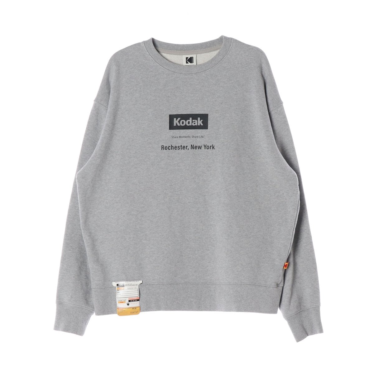 코닥 22FW 메일러 피그먼트 워싱 맨투맨 멜란지그레이 L 상세 이미지 1