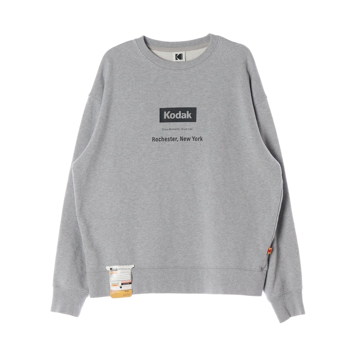 코닥 22FW 메일러 피그먼트 워싱 맨투맨 멜란지그레이 L 이미지 1