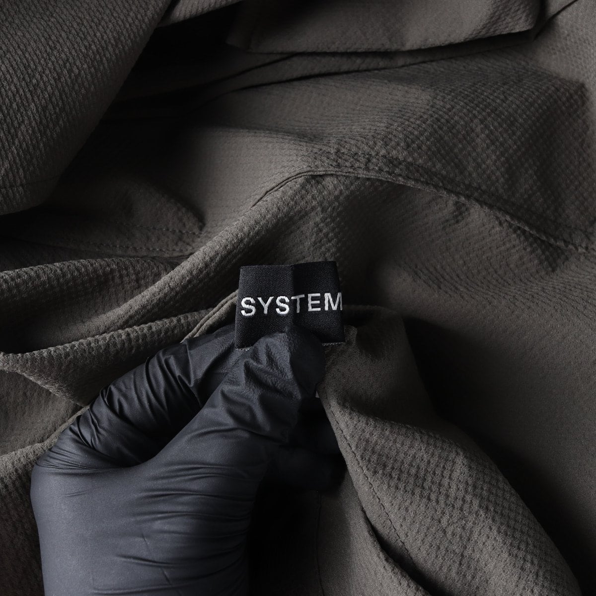 시스템 22FW 더블 레이어드 오버핏 셔츠 브라운 M 상세 이미지 5