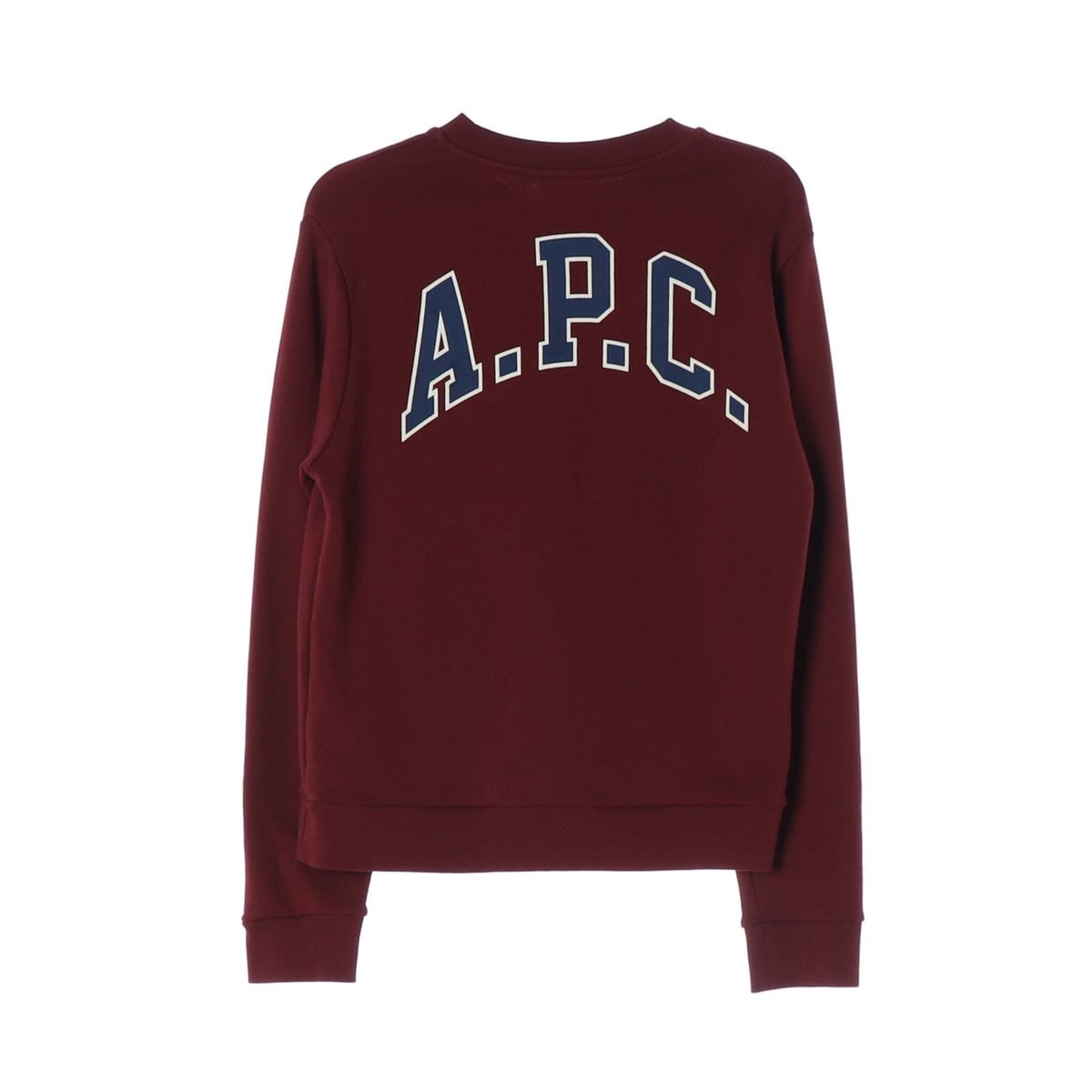 ACP 아페쎄 24FW 로고 프린팅 자수 맨투맨 스웨트셔츠 버건디 XS 이미지 2