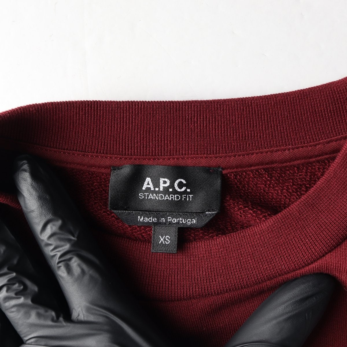 ACP 아페쎄 24FW 로고 프린팅 자수 맨투맨 스웨트셔츠 버건디 XS 이미지 5