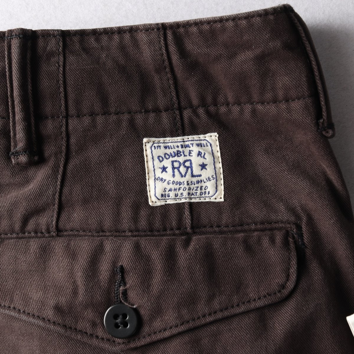 RRL 더블알엘 치노 쇼프 하프 팬츠 반바지 브라운 W32 이미지 5