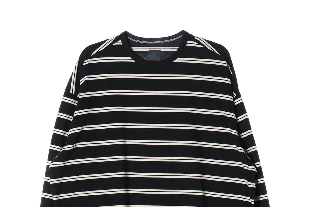 준지 25SS 복각 스트라이프 오버핏 롱슬리브 긴팔 티셔츠 L 이미지 3