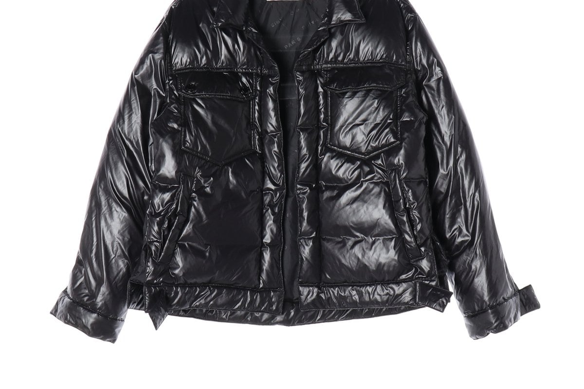IRO 이로 22FW 숏 구스다운 패딩 재킷 글로시 블랙 S 상세 이미지 5