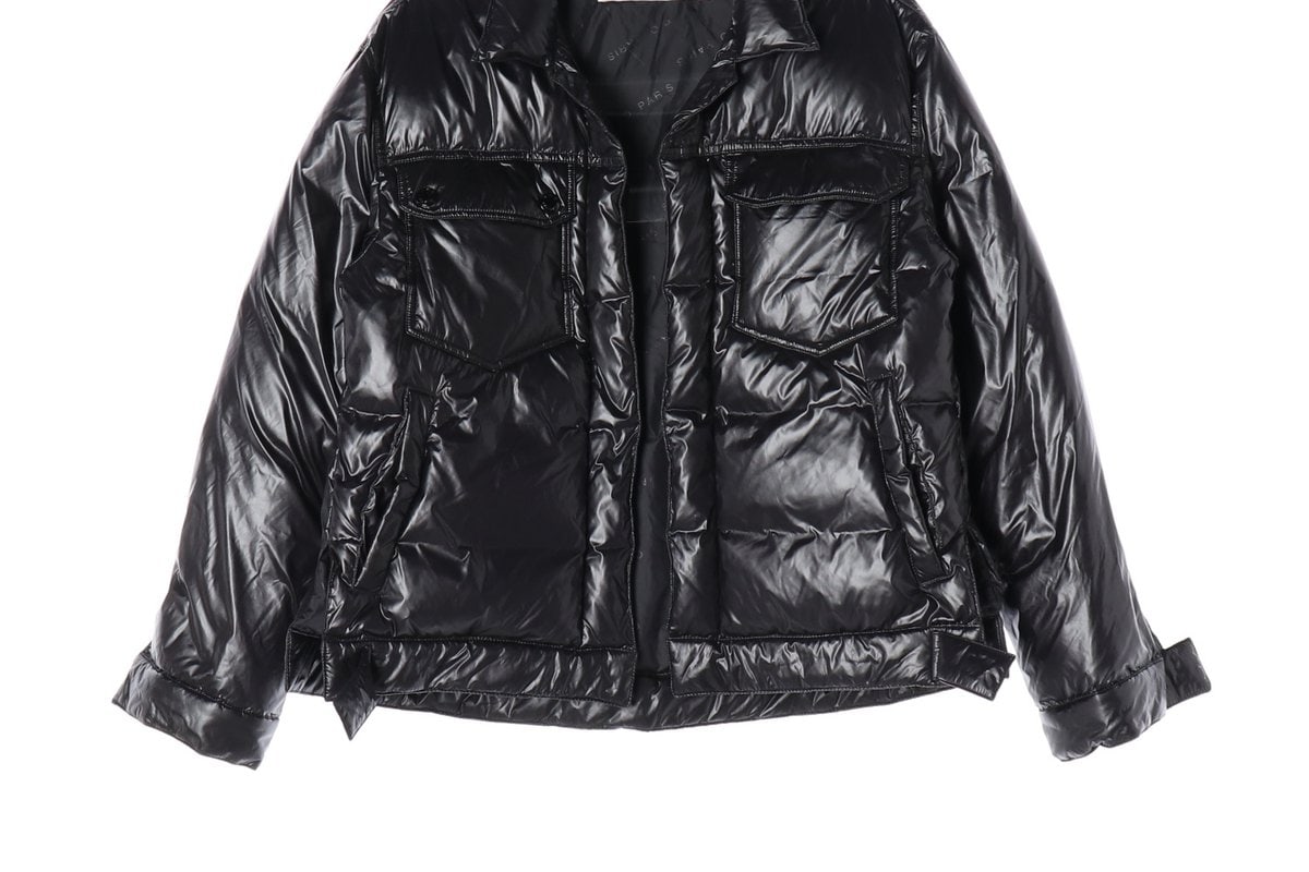 IRO 이로 22FW 숏 구스다운 패딩 재킷 글로시 블랙 S 이미지 5