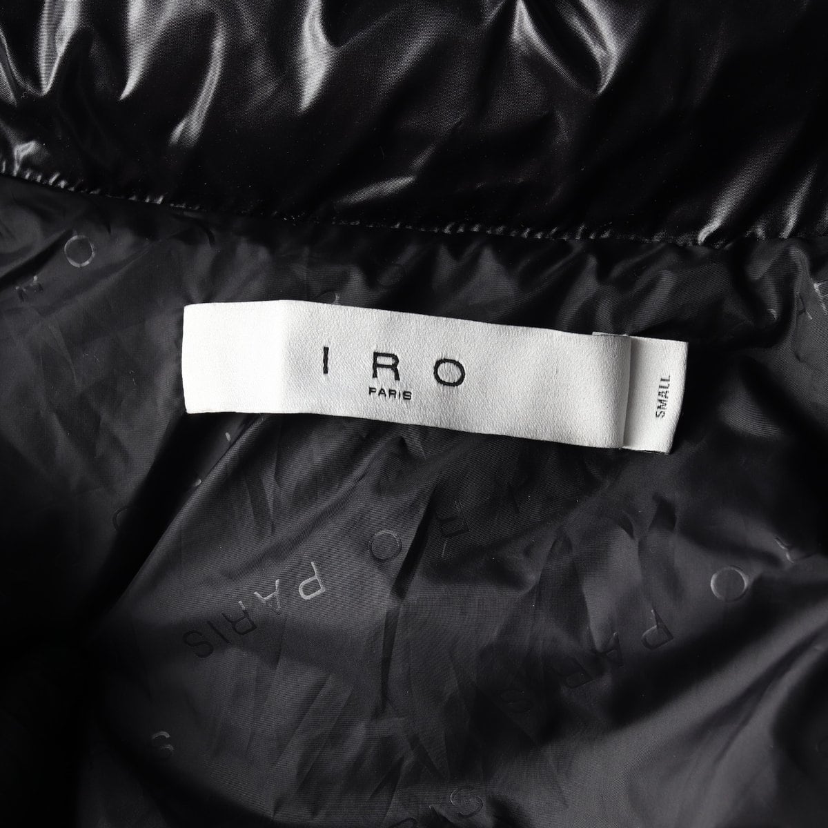 IRO 이로 22FW 숏 구스다운 패딩 재킷 글로시 블랙 S 상세 이미지 6