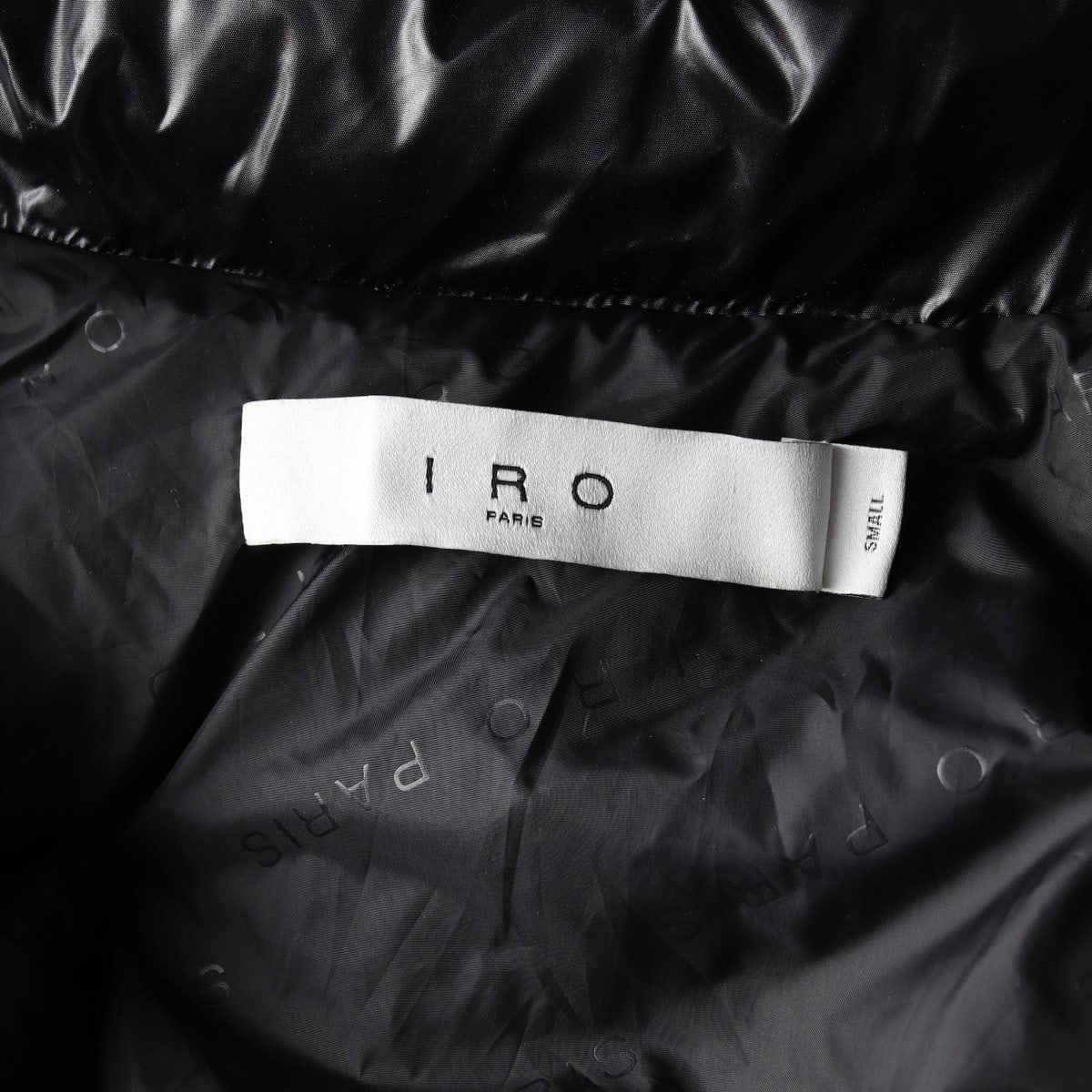 IRO 이로 22FW 숏 구스다운 패딩 재킷 글로시 블랙 S 이미지 6