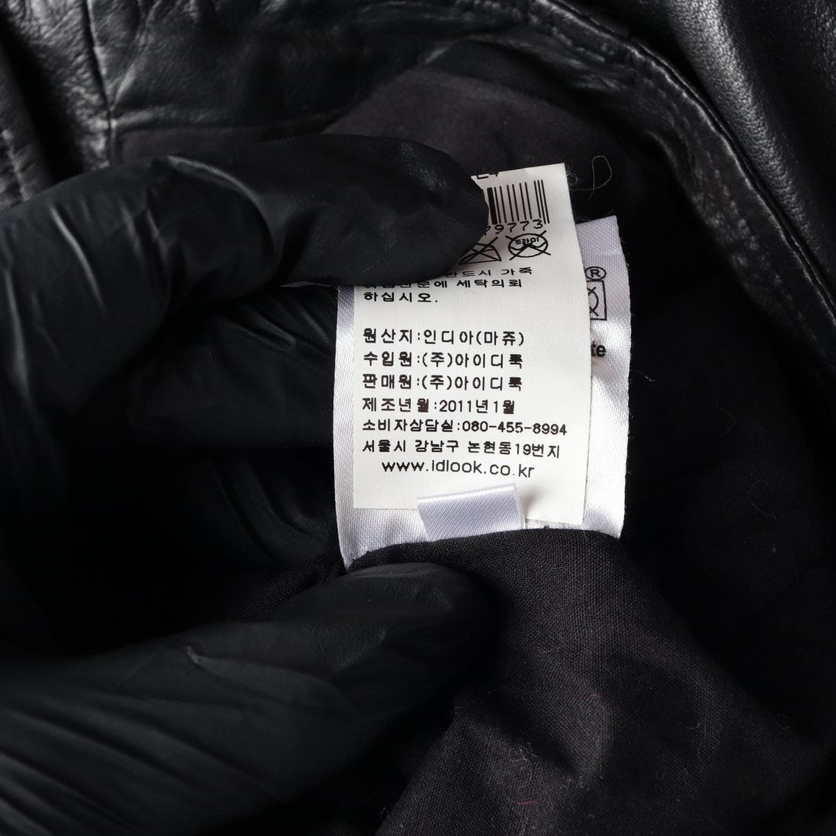 마쥬 천연양가죽 100% 레더 바이커 재킷 가죽 숏 자켓  이미지 7