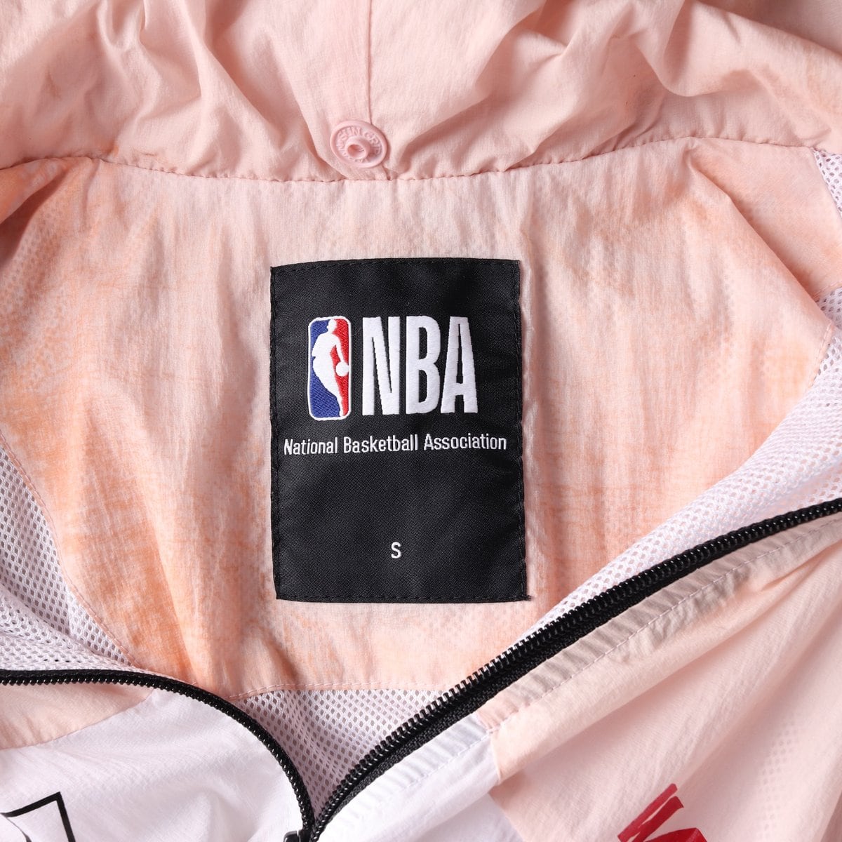 NBA 엔비에이 워싱턴 위저즈 롱 바람막이 후드 집업 점퍼 핑크 S 상세 이미지 7