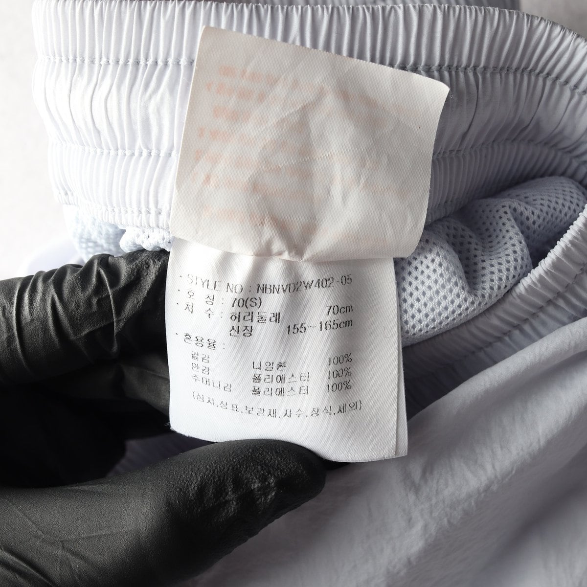 뉴발란스 23SS 베이직 4부 우븐 숏팬츠 쇼츠 밴딩 반바지 라이트블루 S 상세 이미지 6